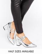 Asos Sabine Pointed Heels - Silver
