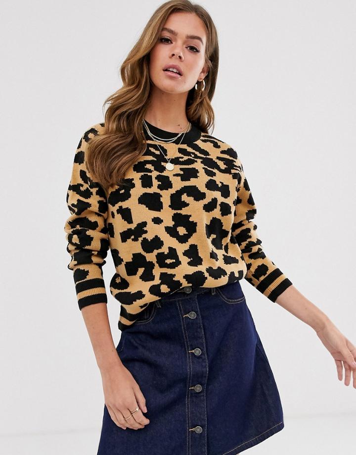 Brave Soul Animal Print Sweater