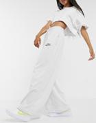 Nike Revival Wide Leg Sweatpants In Cream-white