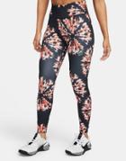 Nike Resortwear Pack Tie-dye Effect 7/8 Leggings In Black