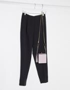 New Look Slim Leg Pants In Black Two-piece