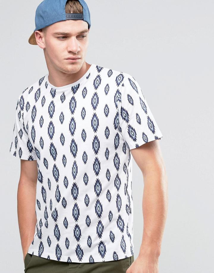 Another Influence Diamond Pattern T-shirt - White
