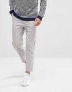 Asos Tapered Smart Pants In Ice Gray - Gray