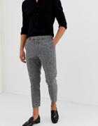 Twisted Tailor Tapered Pants In Gray Wool - Gray