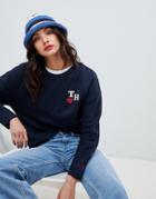 Tommy Hilfiger Tommy X Love Initials Logo Sweatshirt-navy