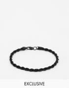 Chained & Able Metal Rope Chain Bracelet - Black