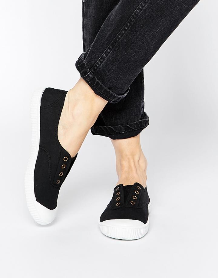 Park Lane Laceless Sneakers - Black