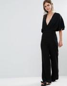 Oeurve Kimono Sleeve Jumpsuit - Black