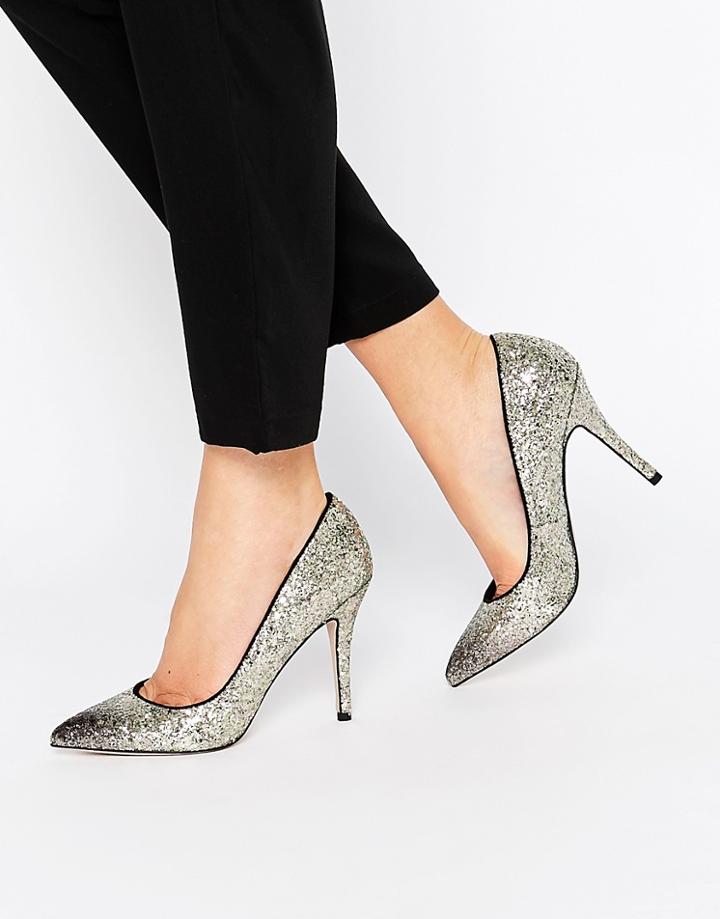 Little Mistress Astaire Ombre Glitter Heeled Court Shoe