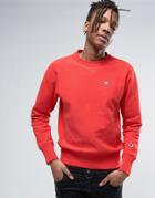 Champion Sweatshirt With Small Logo - Red