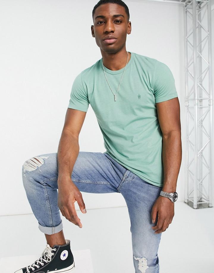 French Connection Crew Neck T-shirt In Green