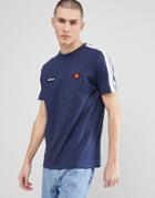 Ellesse T-shirt With Sleeve Taping In Navy - Navy