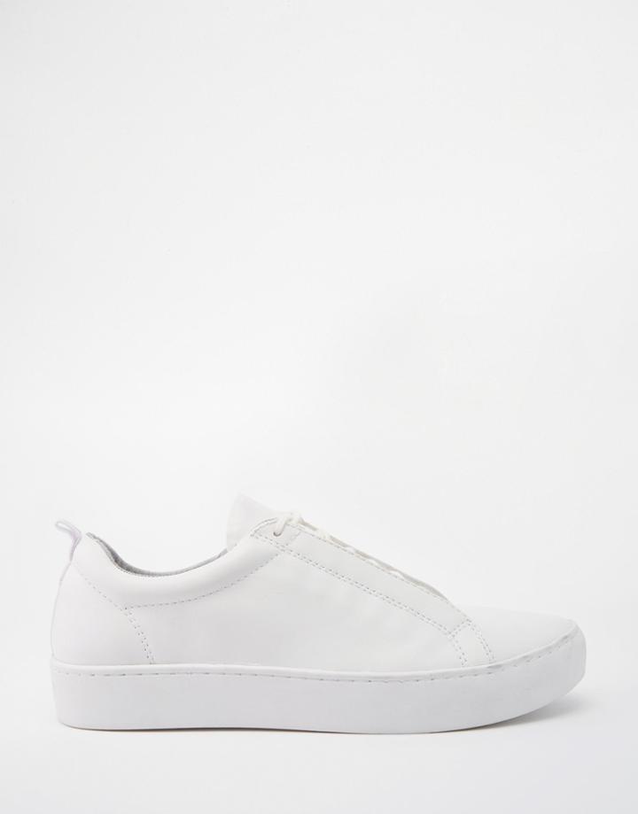 Vagabond Zoe Leather White Sneakers - White
