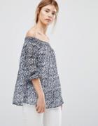 Greylin Jessalyn Off The Shoulder Blouse - Blue