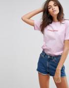 Adolescent Clothing Stand-offish T Shirt - Pink