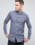Produkt Shirt With All Over Dot Print - Navy