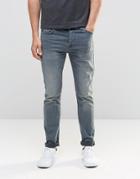 Jack & Jones Straight Fit Jeans In Mid Wash - Mid Blue