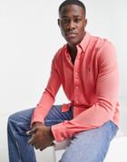 Polo Ralph Lauren Icon Logo Button Down Pique Shirt In Red