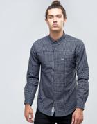 Threadbare Small Check Shirt - Navy