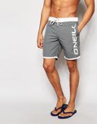 O'neill Logo Swim Shorts In Gray - Gray