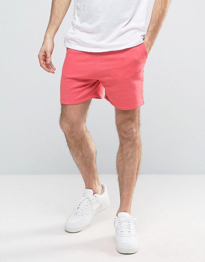 Asos Runner Short In Pink Marl - Pink