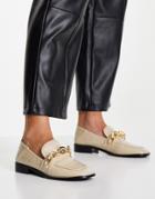 Na-kd Chain Loafers In Beige-yellow