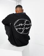 The Couture Club Sweatshirt In Black With Back Print And Contrast Seam Detail - Part Of A Set