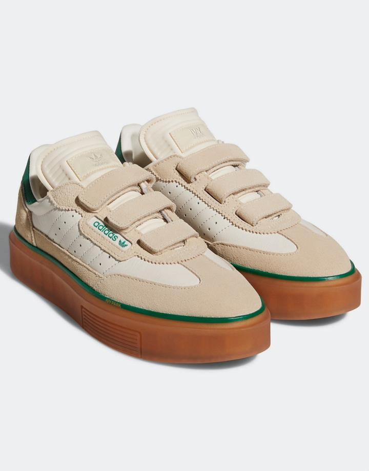 Adidas Originals X Ivy Park Super Sleek Sneakers In White