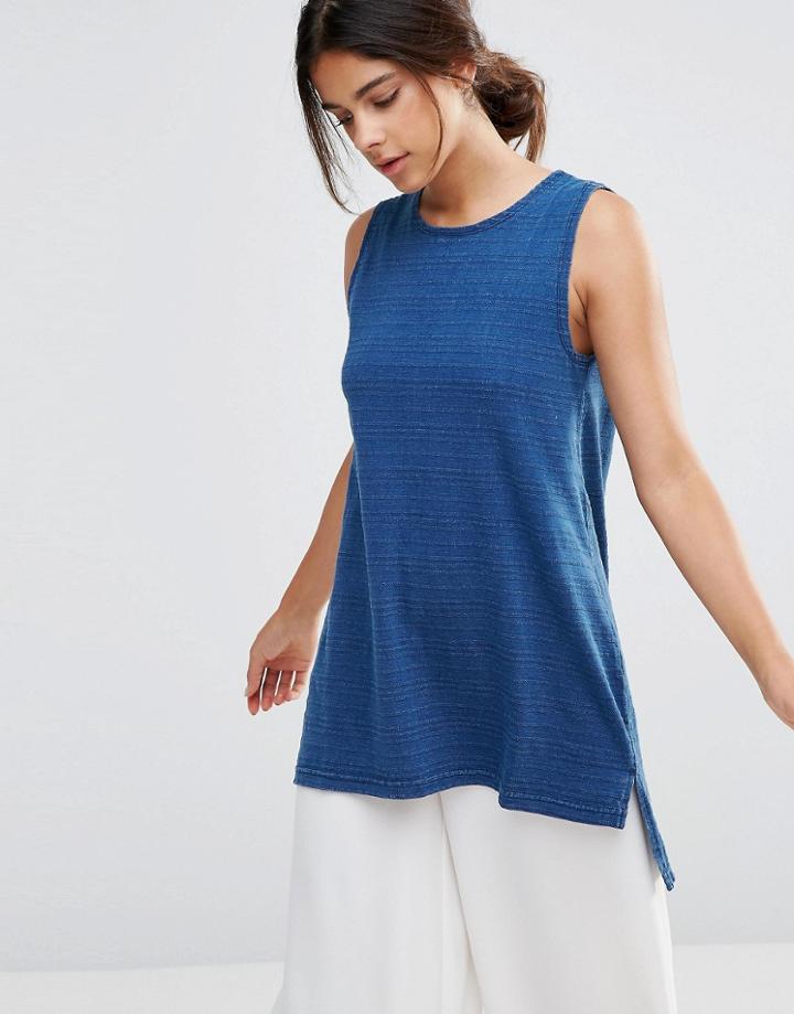 Native Youth Indigo Tunic Top - Blue