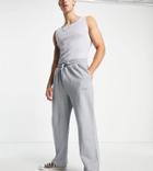 Collusion Wide Leg Sweatpants In Gray - Part Of A Set-grey