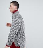 Reclaimed Vintage Inspired Oversized Shirt In Navy Check - Navy