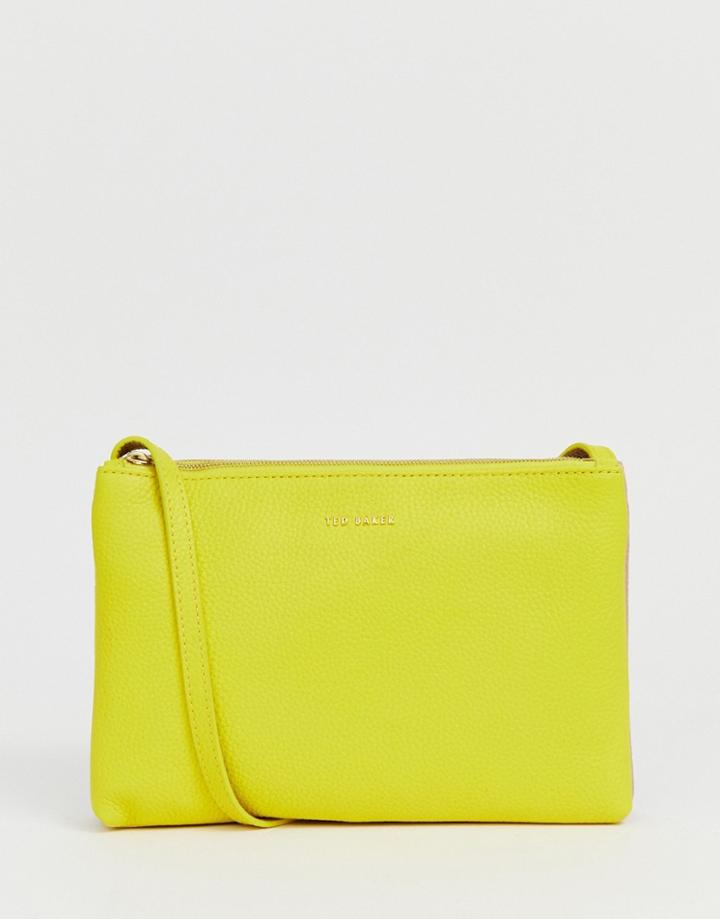 Ted Baker Cottii Double Cross Body Bag - Yellow