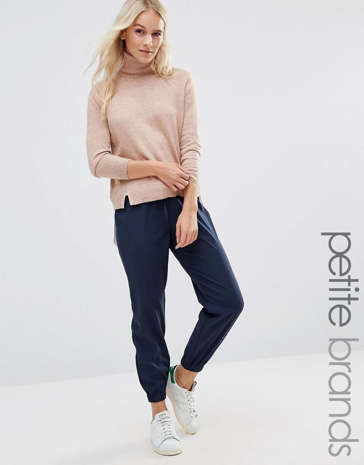 Vero Moda Petite Tie Waist Jogger Pant - Navy