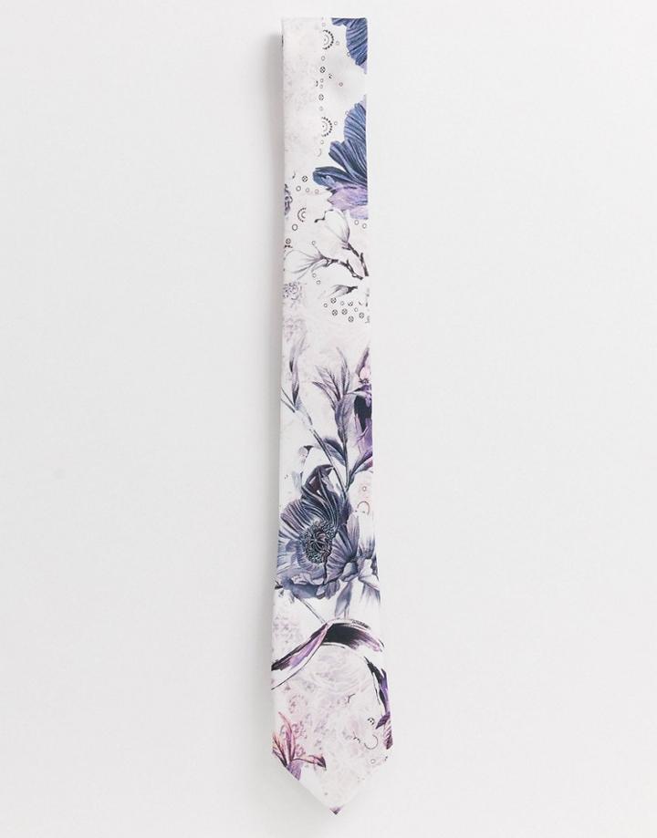 River Island Floral Print Tie