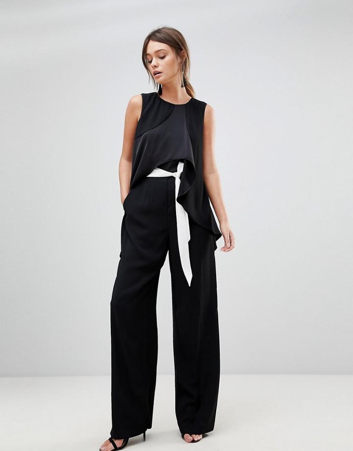 Coast Una Mono Jumpsuit - Black