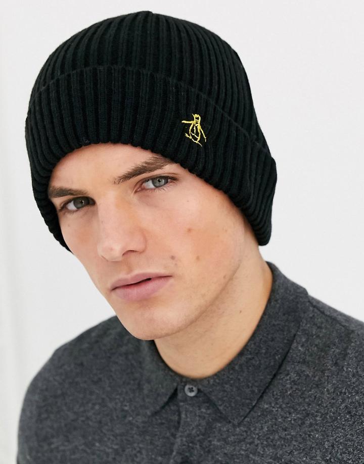Original Penguin Beanie In Black