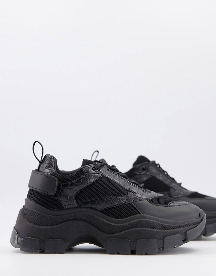 Raid Malibu Chunky Sneakers In Black