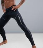First Menswear Cable Run Compression Tights - Black