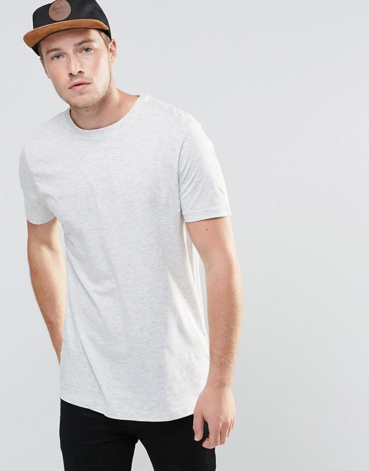 Brave Soul Crew Neck T-shirt - Beige