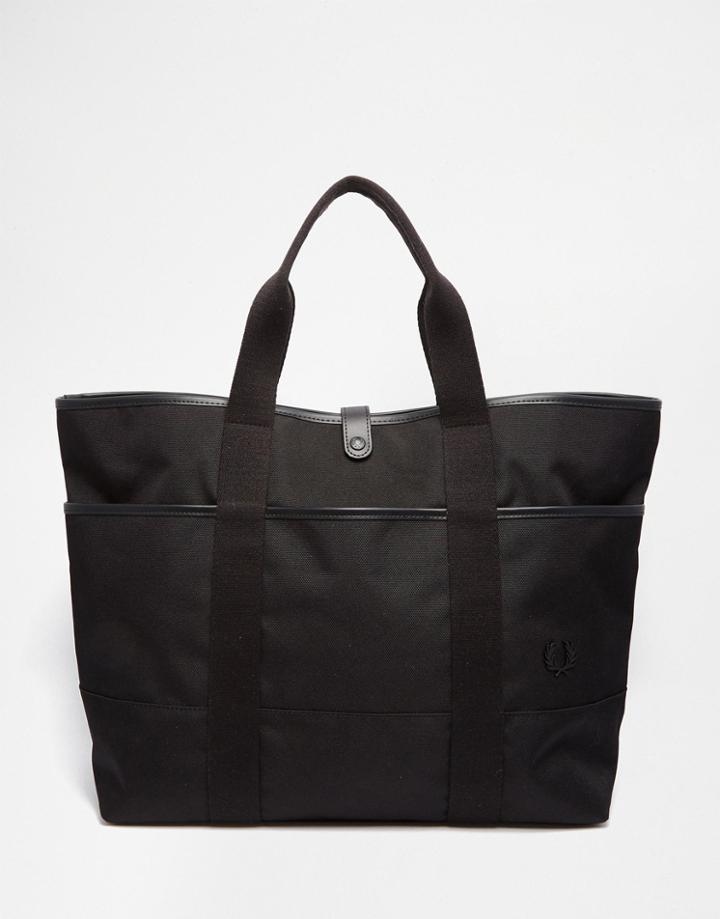 Fred Perry Nylon Tote Bag - Black