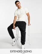 Asos Design Muscle Fit Jersey Polo In Off White