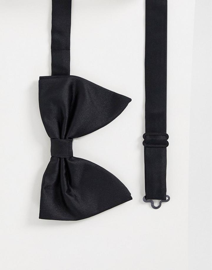 Devils Advocate Angel Wing Bow Tie In Black