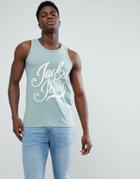 Jack & Jones Originals Tank With Logo - Green