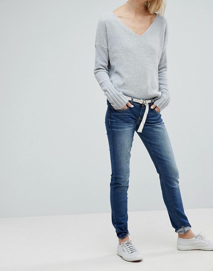 Hollister Low Waist Superskinny Jean - Blue