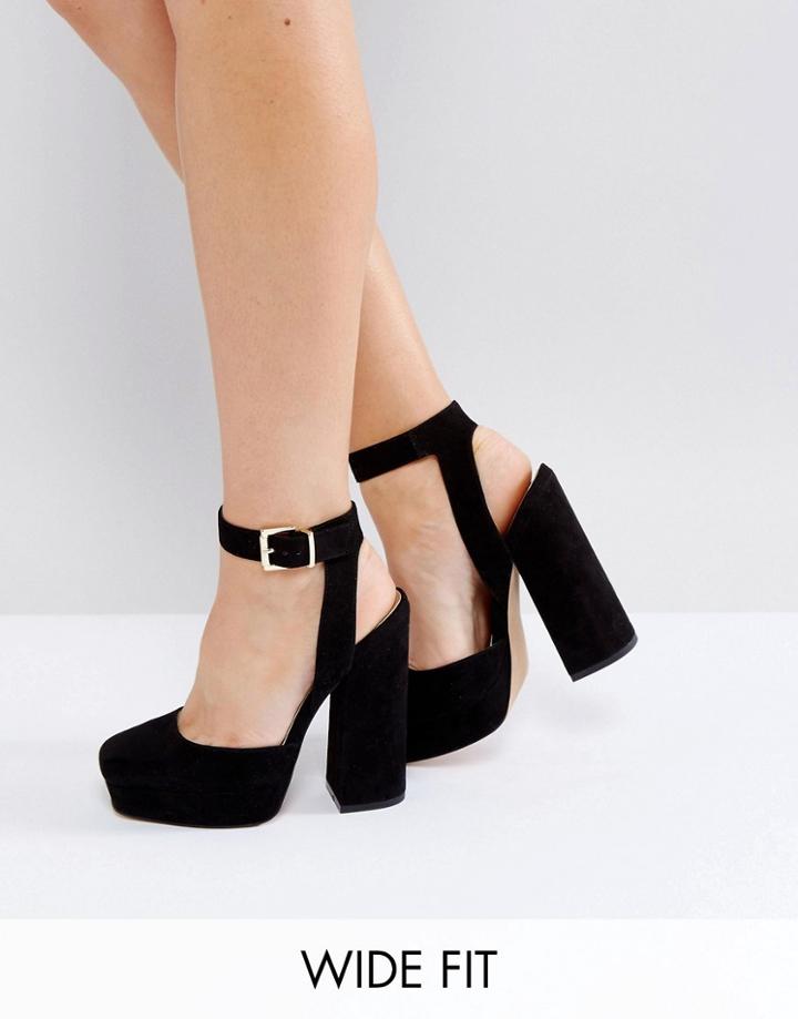 Asos Pinata Wide Fit Platforms - Black