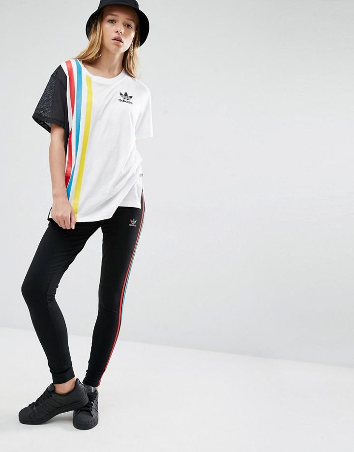 Adidas Originals Primary Three Stripe Leggings - Black