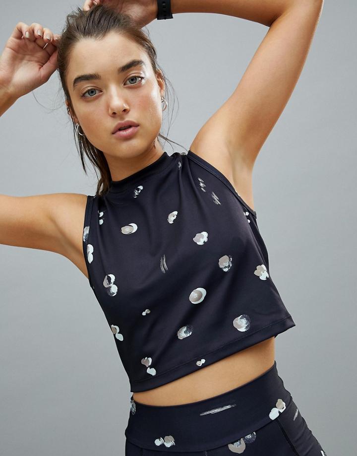 Asos 4505 Tank In Minimal Print - Multi