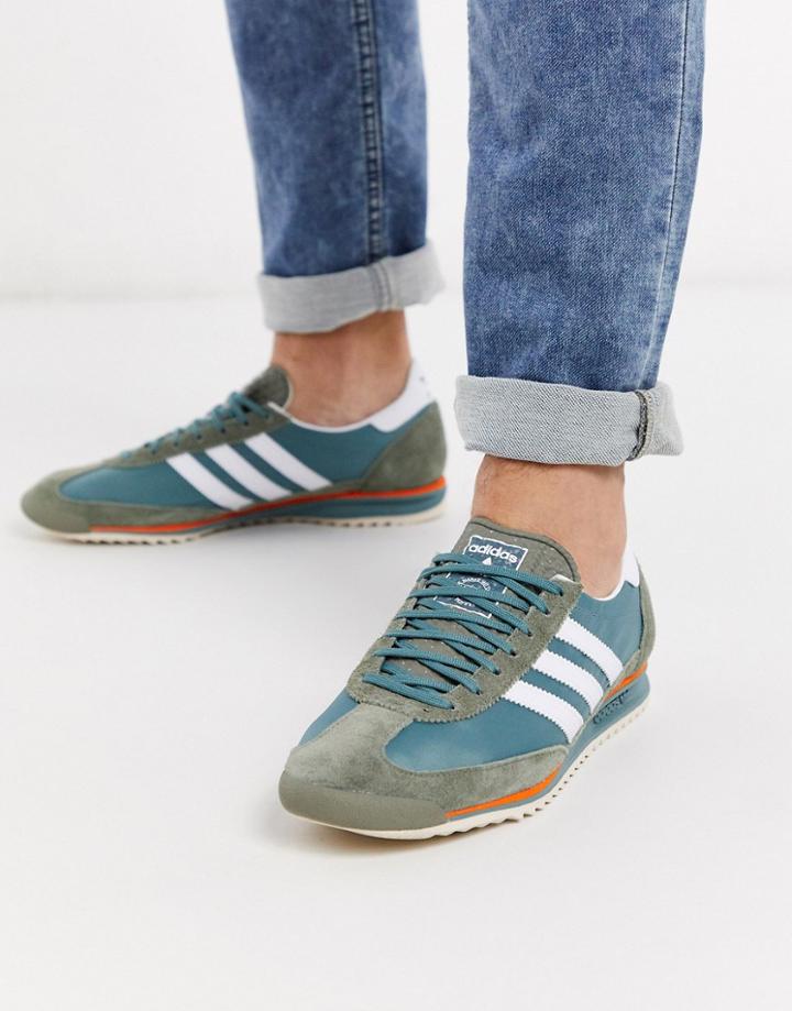 Adidas Originals Sl 72 Sneakers In Green