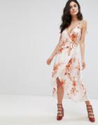Mink Pink Lolita Floral Wrap Dress-multi