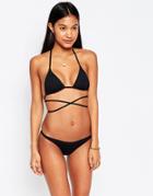 Melissa Odabash Strappy Triangle Bikini Set - Black